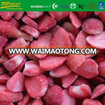 High quality deep IQF strawberry sliced carton packing brc