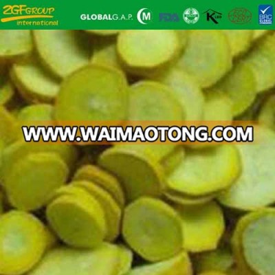 IQF frozen yellow skin zucchini sliced