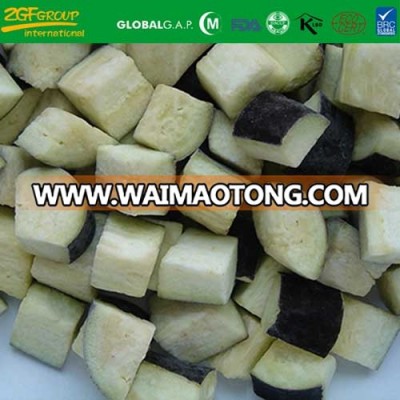 frozen purple eggplant chunks