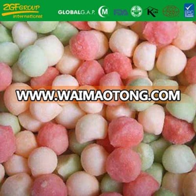 IQF frozen mixed melon ball