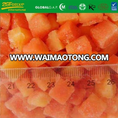 New season high quality frozen papaya half cut bulk packing sweet taste
