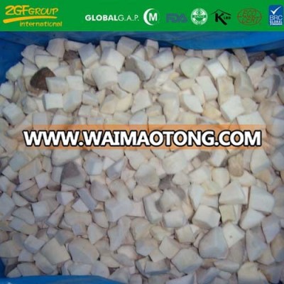 IQF frozen style eryngii mushroom cubes