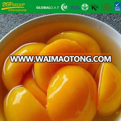canned yellow peach in light syrup