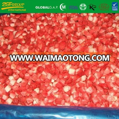 good taste quick IQF diced 12mm strawberry AM 13 fruit carton packing brc