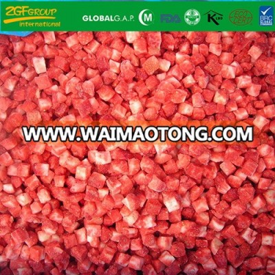 good taste quick IQF diced  strawberry mibao  fruit carton packing brc