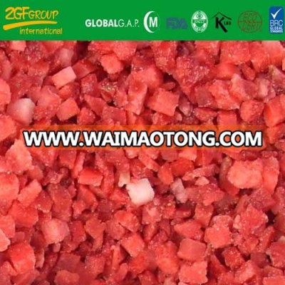 good taste quick IQF 6mm diced strawberry fruit carton packing brc