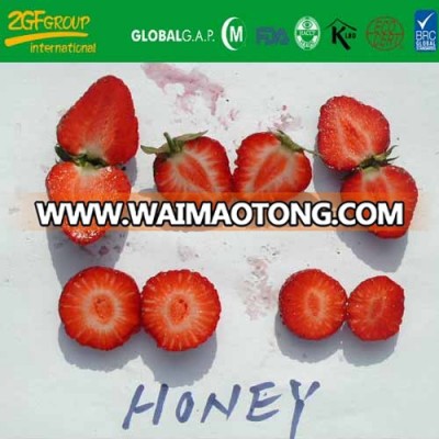 good taste quick IQF honey variety  whole strawberry fruit carton packing brc
