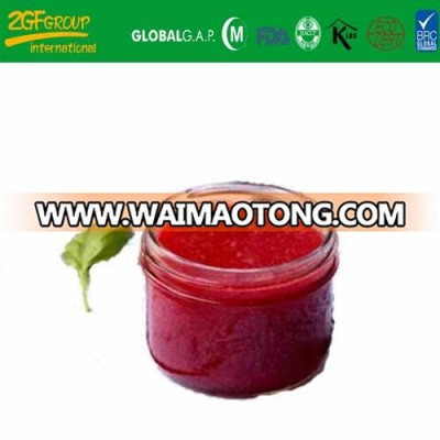 good taste quick IQF strawberry puree fruit carton packing brc