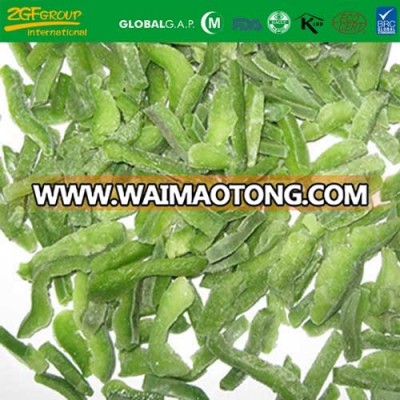 IQF freeze exporter of strips 2-4mm green pepper carton packing brc