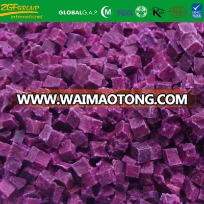 IQF sliced purple sweet potato