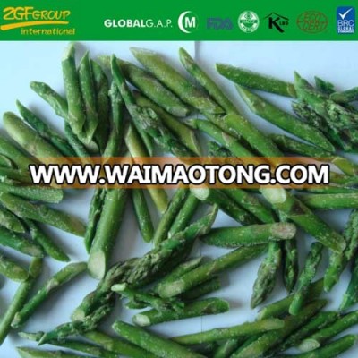 IQF green asparagus bias cut